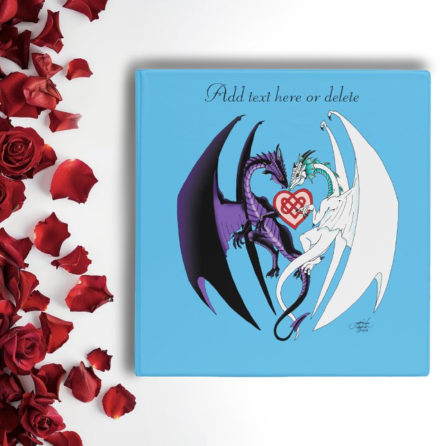 Dragons Love Heart Blue Binder (Creator Uploaded)