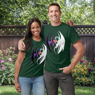 Dragons Love Heart Blue T-Shirt