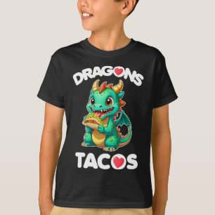Dragons Love Tacos Cute Cinco De Mayo Mexican Food T-Shirt