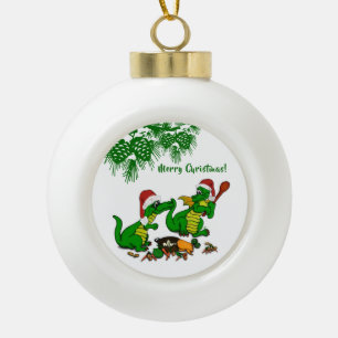 Dragons - Merry Christmas ! - today I will cook Ceramic Ball Christmas Ornament