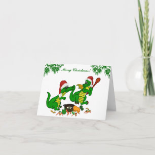 Dragons - Merry Christmas ! - today I will cook Holiday Card