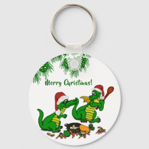 Dragons - Merry Christmas ! - today I will cook Keychain