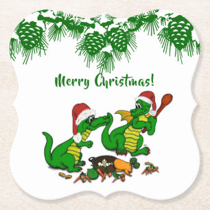 Dragons - Merry Christmas ! - today I will cook Paper Coaster