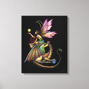 Dragon's Orbs Fairy Canvas Print