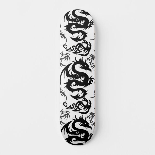 Dragons outline pattern 05.b.DOLP01 Skateboard (Front)