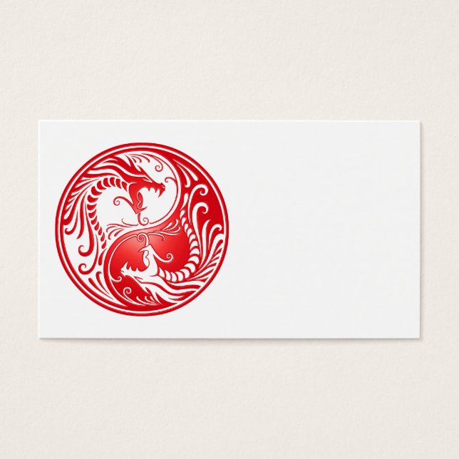 Dragons Red Yin Yang (Devant)