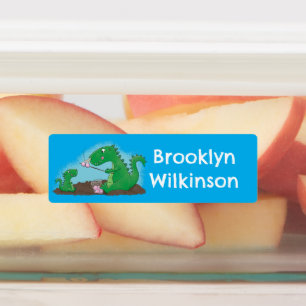 Dragons roasting marshmallows cartoon personalized