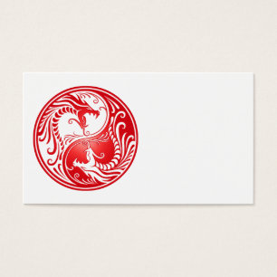 Dragons rouges de Yin Yang