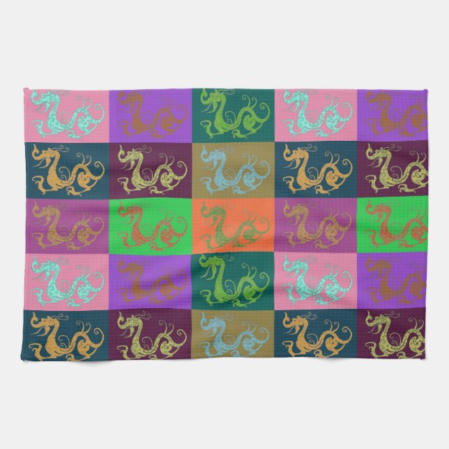 Dragons Serviettes de cuisine (Horizontal)