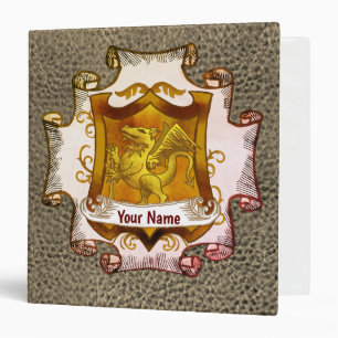 Dragons Shield Famille Crest Nom classeur