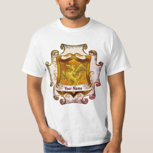 Dragons Shield Family Crest Surname t-shirt