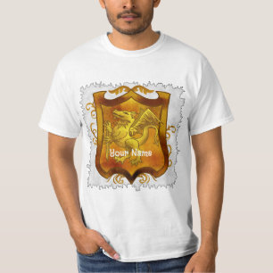 Dragons Shield Family Crest Surname T-Shirt