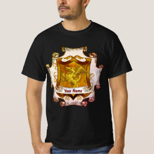 Dragons Shield Family Crest Surname t-shirt