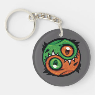 Dragons Yin Yang Verts et Orange
