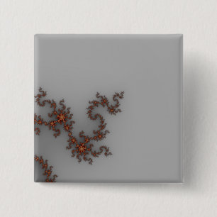 Dragonthing - Fractal 2 Inch Square Button