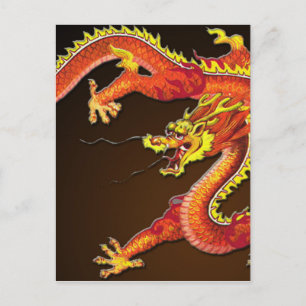 DRAGOS RED DRAGON POSTCARD