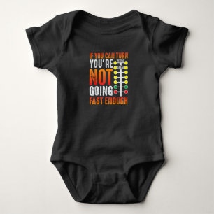 Dragster Saying Race car Driver Skill Drag Racing Baby Bodysuit