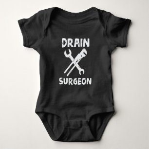 Drain Surgeon Funny Plumber Husband Baby Bodysuit