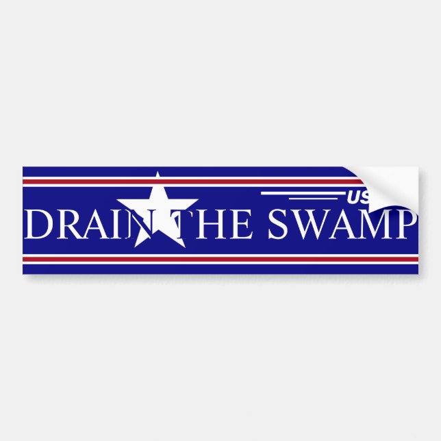 Drain the swamp  bumper sticker (Front)