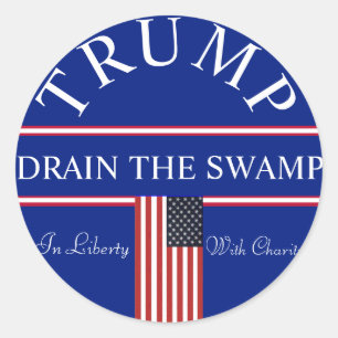 Drain the Swamp  Classic Round Sticker