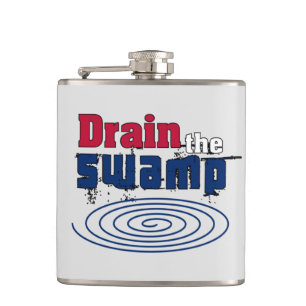Drain the Swamp Hip Flask