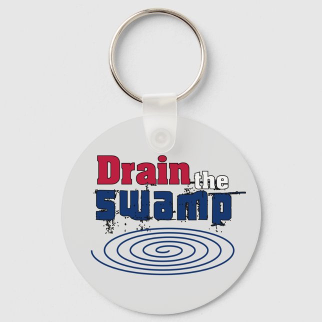 Drain the Swamp  Keychain (Front)