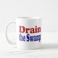 Drain the Swamp red blue half text