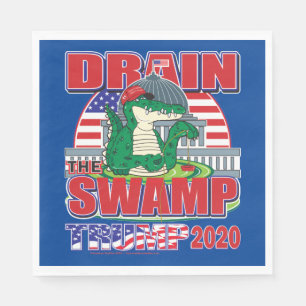 Drain The Swamp Trump 2020 Napkin