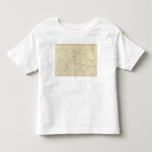 Drainage Map of Colorado Toddler T-shirt