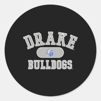 Drake Bulldogs Varsity Blue Classic Round Sticker