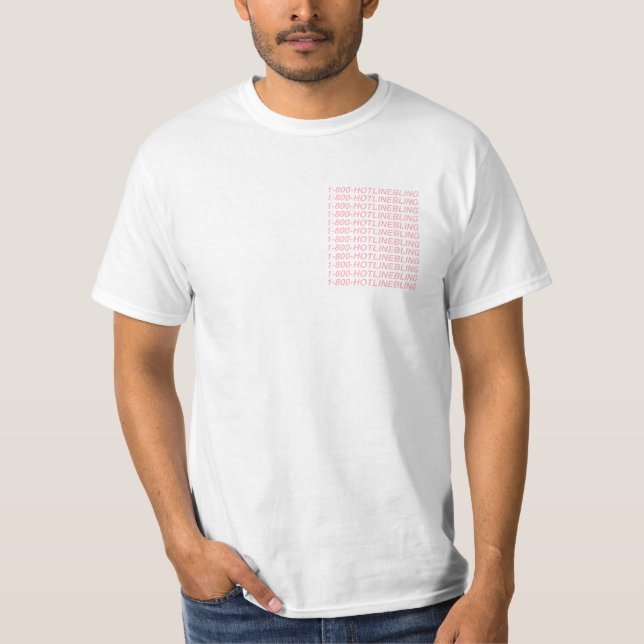 Drake - Hotline Bling T-Shirt (Front)