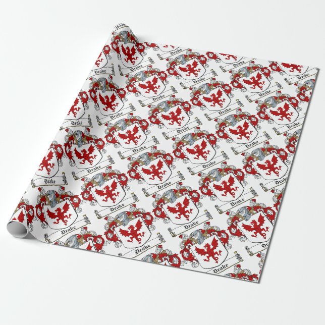 Drake-Irish-Crest Wrapping Paper (Unrolled)