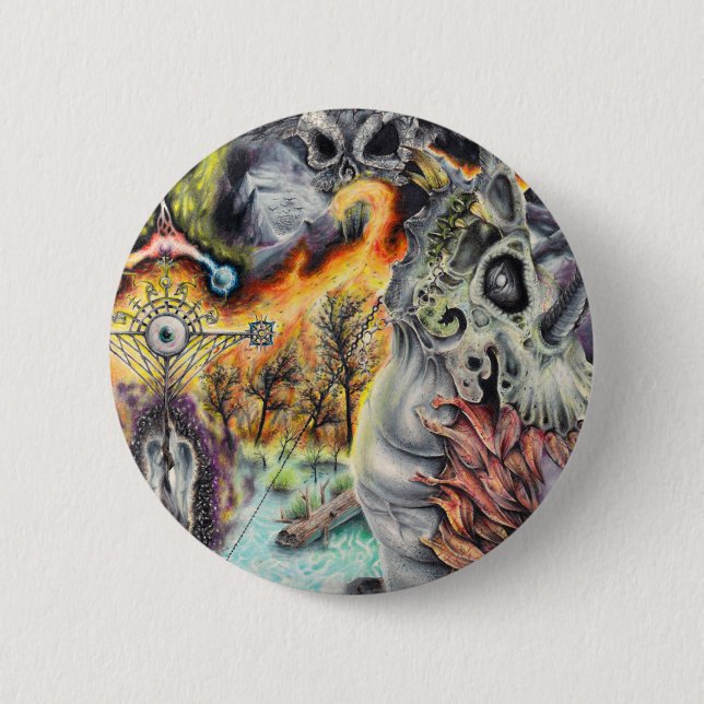 DRAKE: Love & Passion - Fantasy Artwork 2 Inch Round Button (Front)