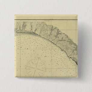 Drake's Bay, California 2 Inch Square Button