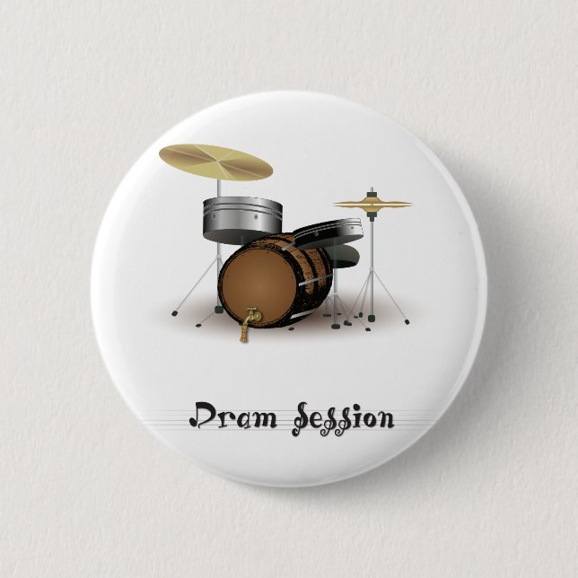 Dram session 2 inch round button (Front)
