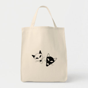 Drama Cat Masks Tote Bag