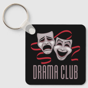 Drama Club Comedy And Tragedy Masks Keychain