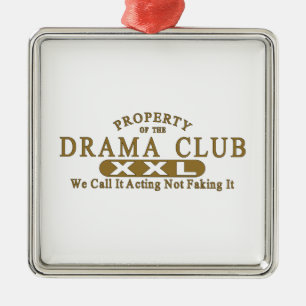 Drama Club Metal Ornament