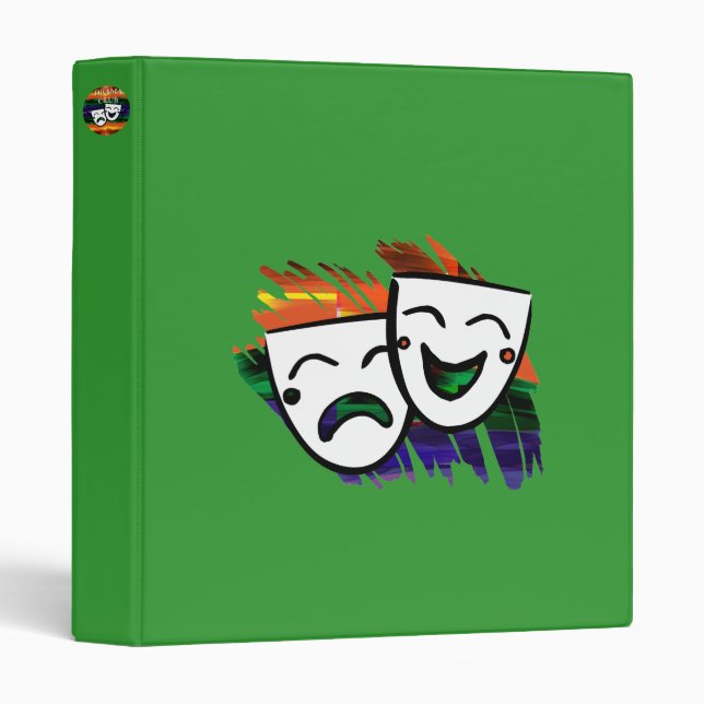 Drama Club Presents Technicolor Binder (Front/Spine)