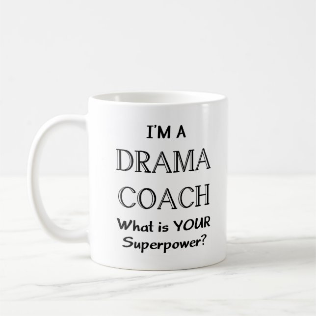 drama coach coffee mug (Left)