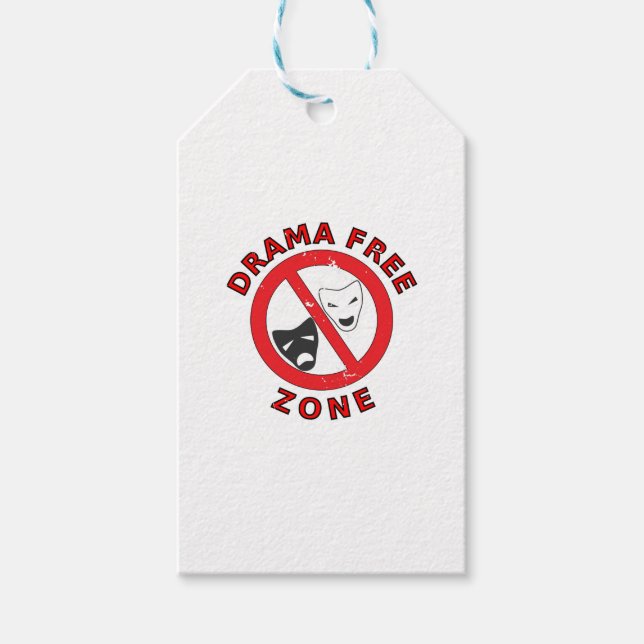 Drama Free Zone Gift Tags (Front)