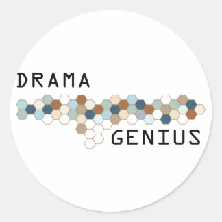 Drama Genius Classic Round Sticker