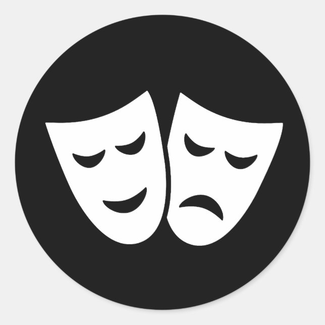 Drama Ideology Classic Round Sticker (Front)