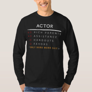 Drama King Hustle: No Rich Parents, No Handouts - T-Shirt