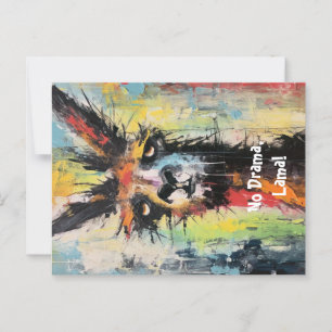 Drama Lama Personalisierbar Funky Hipster Niedlich Postcard