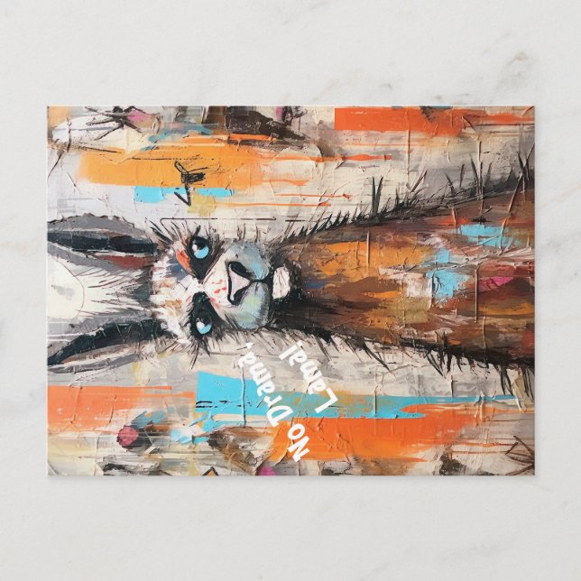 Drama Lama Personalization Funky Hipster Postcard (Front)