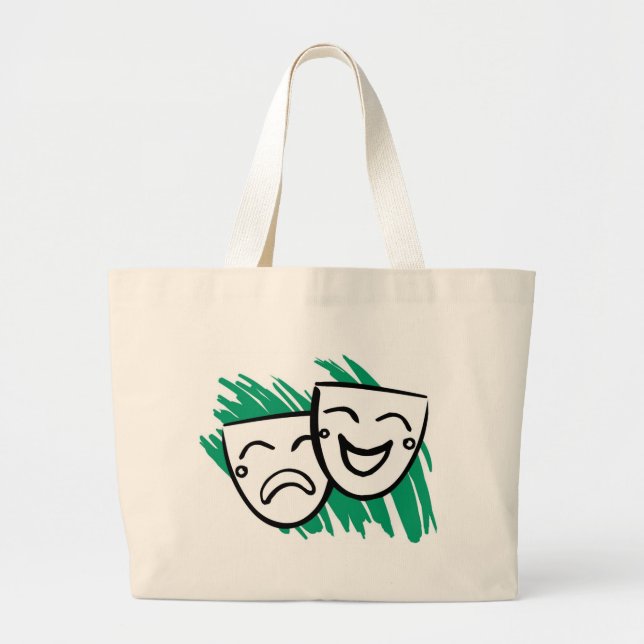 Drama Large Tote Bag (Front)