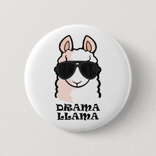 Drama Llama 2 Inch Round Button