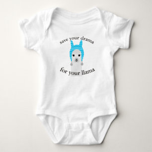 Drama llama baby bodysuit
