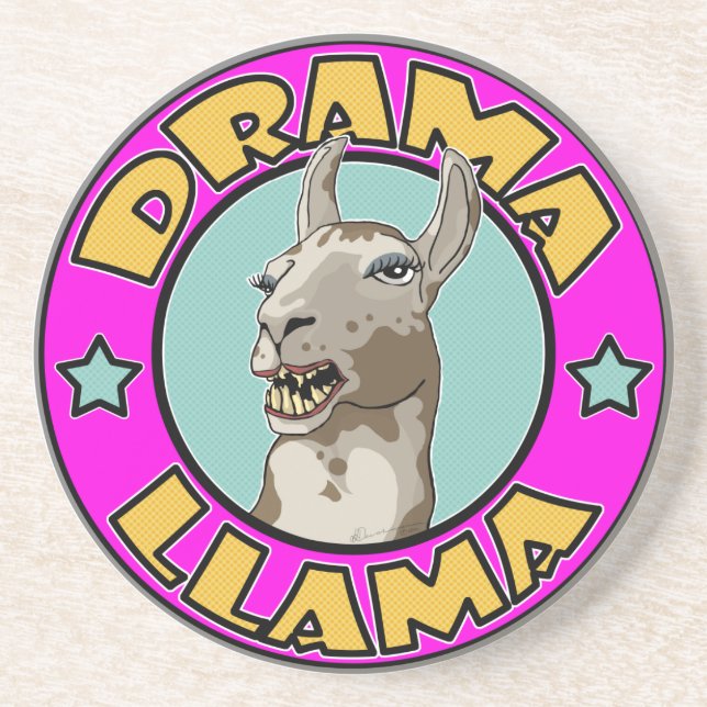 Drama Llama, Coaster (Front)